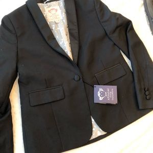 Girls Blazer NWT black size 12
